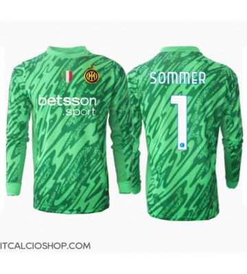 Inter Milan Yann Sommer #1 Portiere Prima Maglia 2024-25 Manica Lunga